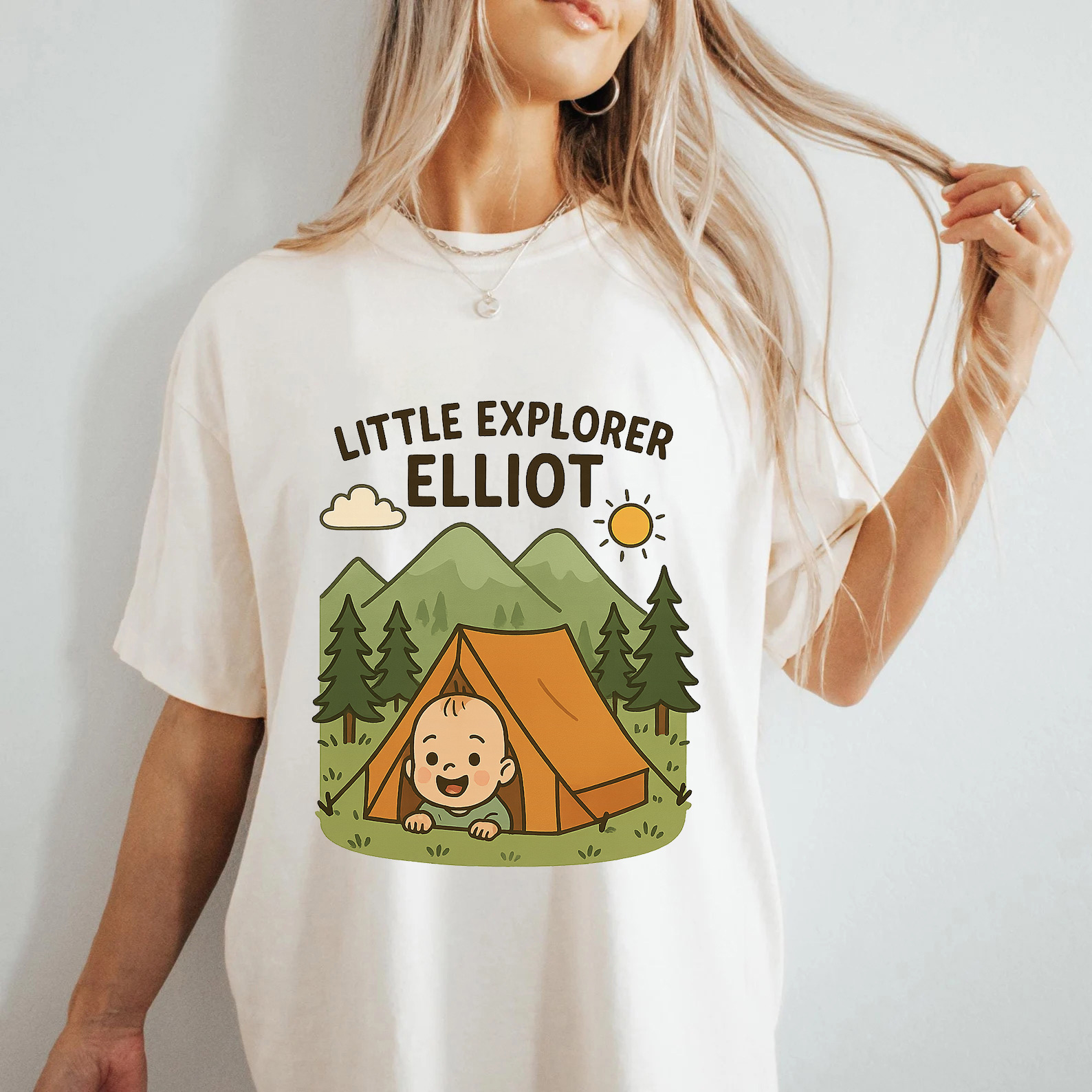 Family Matching Custom Name "Little Explorer" T-Shirt