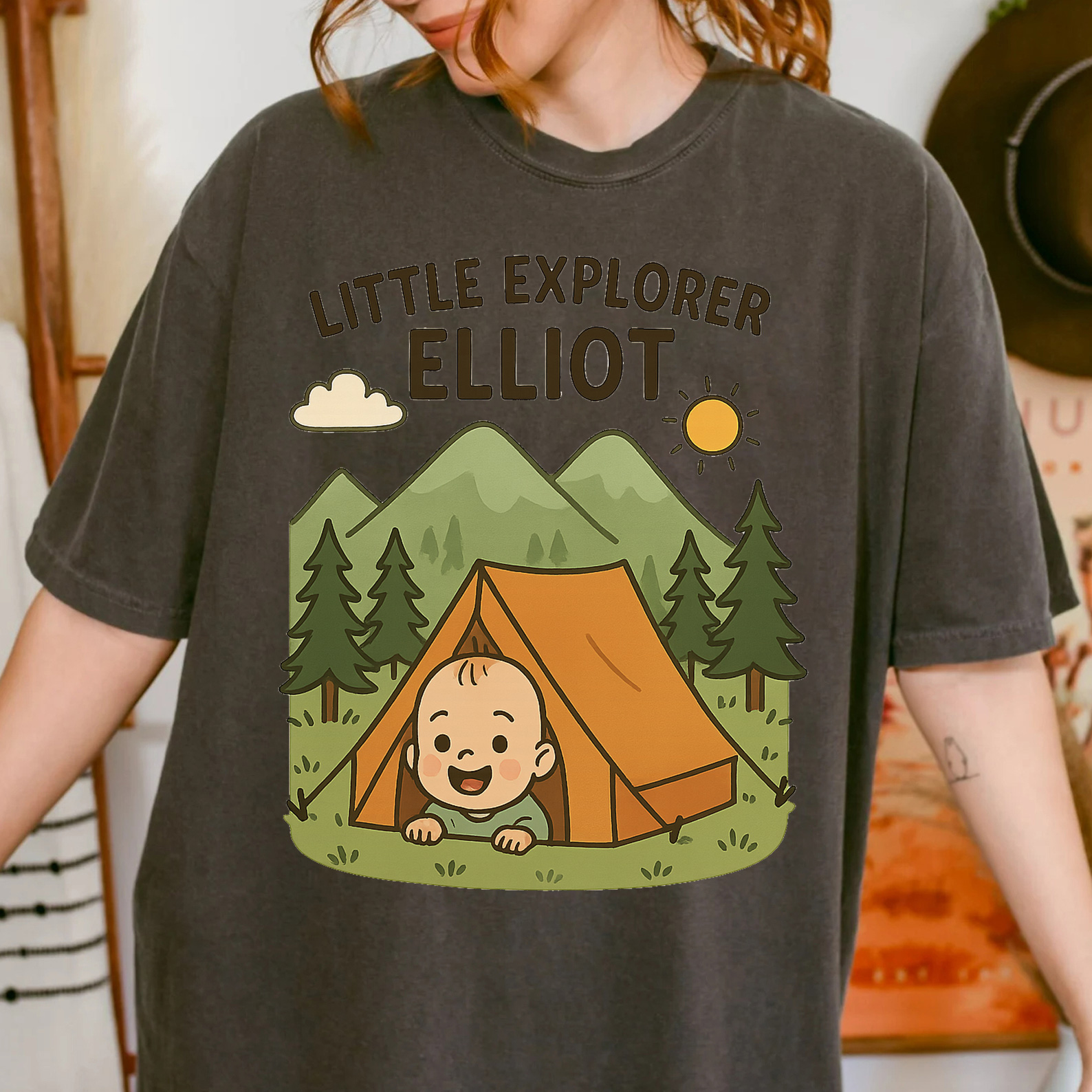 Family Matching Custom Name "Little Explorer" T-Shirt