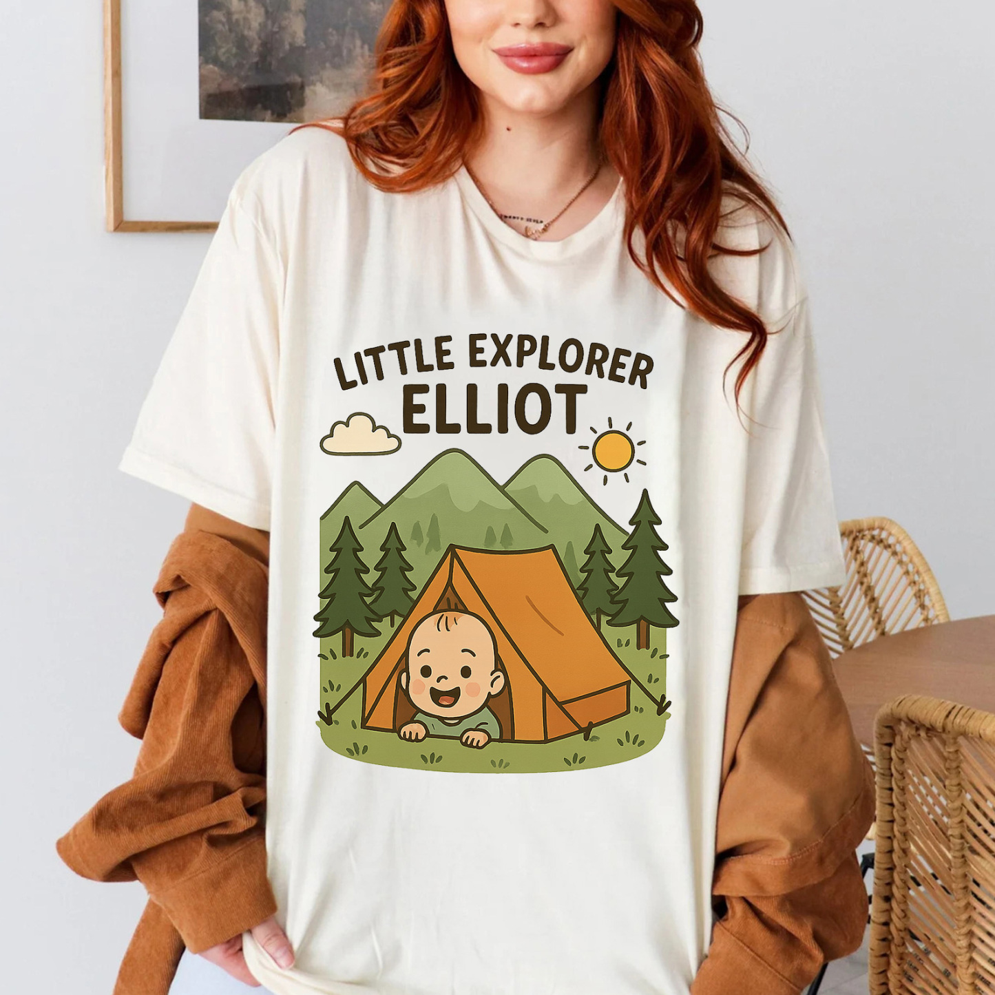 Family Matching Custom Name "Little Explorer" T-Shirt