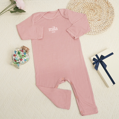 Personalized Full Length Snap Rompers
