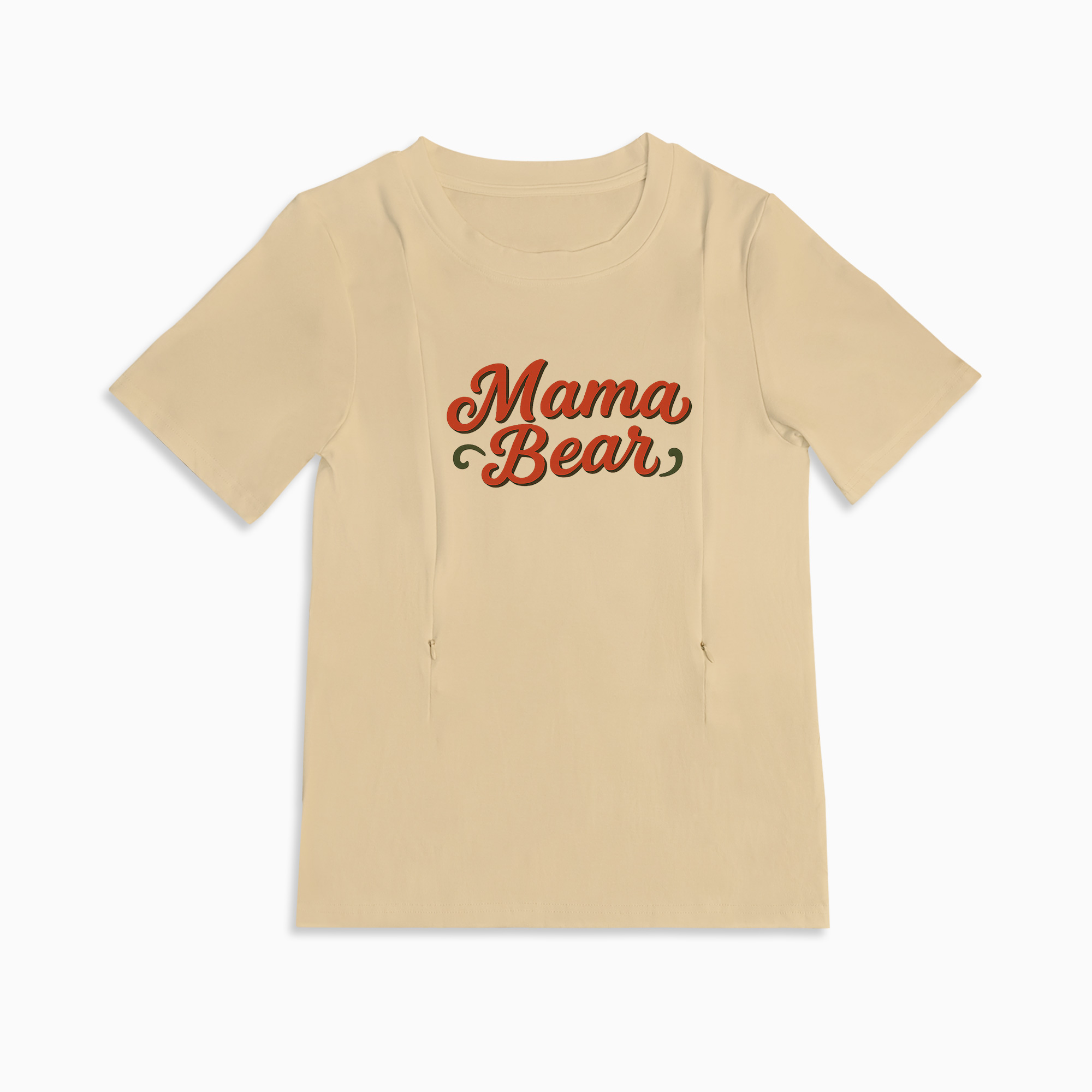 Stylish Mama Bear Nursing Tee | Hidden Zippers | Perfect Baby Shower Gift