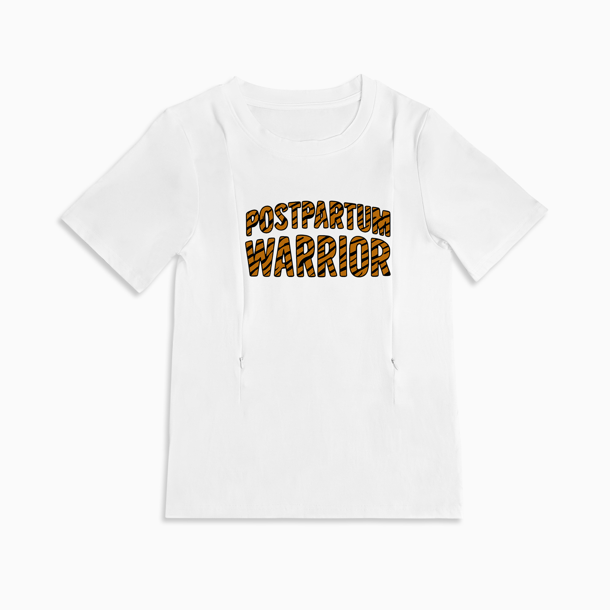 Empowering Mom T-Shirt with Nursing Zippers | Postpartum Warrior