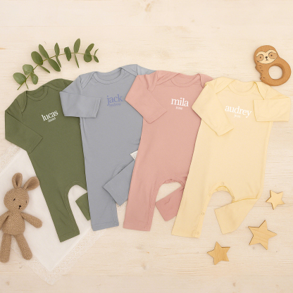 Personalized Full Length Snap Rompers