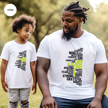 Fathers Day Family Matching T Shirt Black History Month