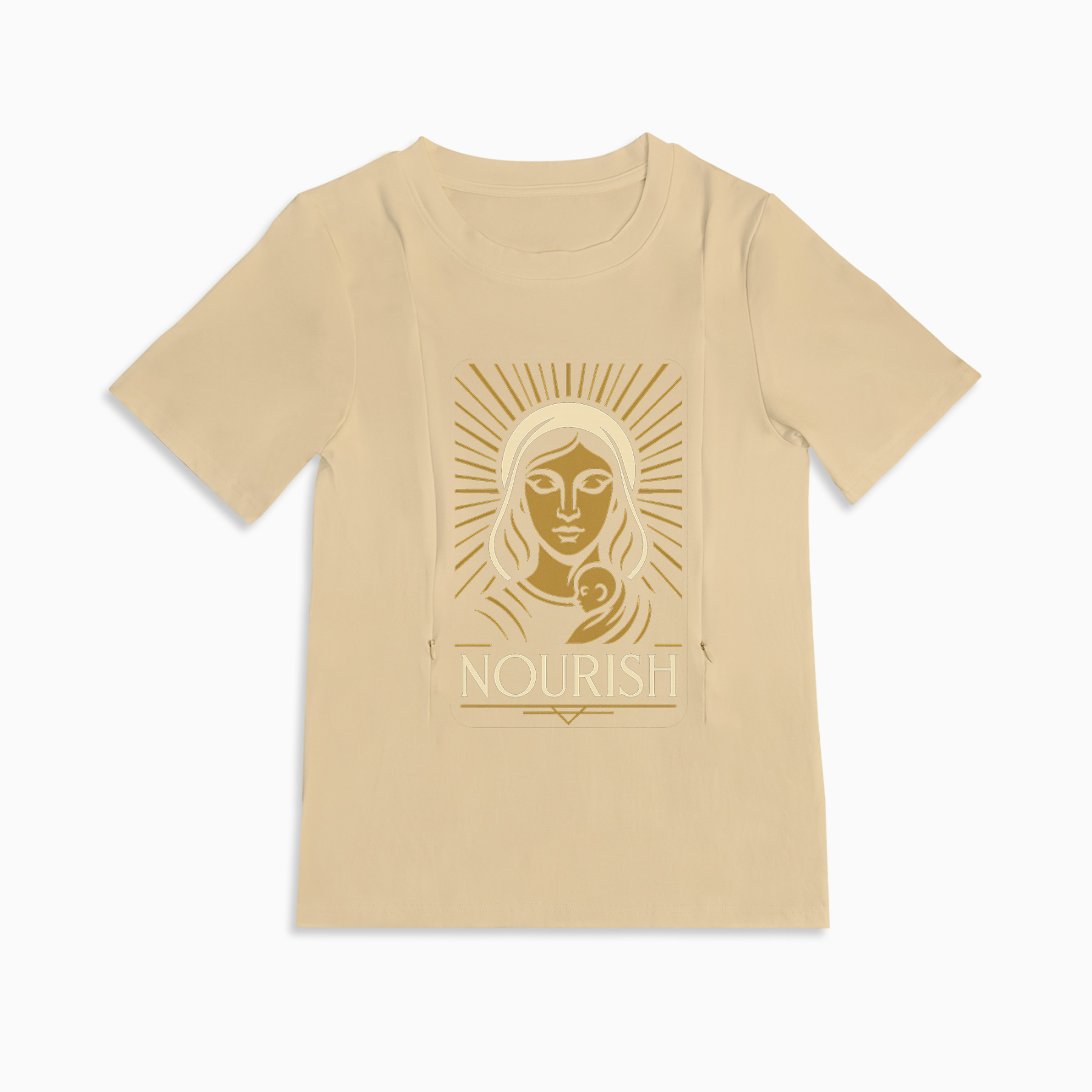 Easy Access Nursing Shirt | Nourish Graphic Tee | For New Moms