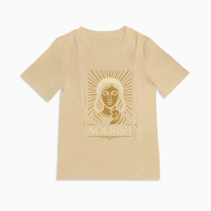 Easy Access Nursing Shirt | Nourish Graphic Tee | For New Moms