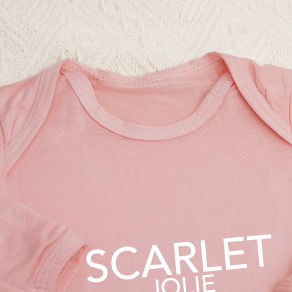 Personalized Modal Newborn Baby Knot Gown 