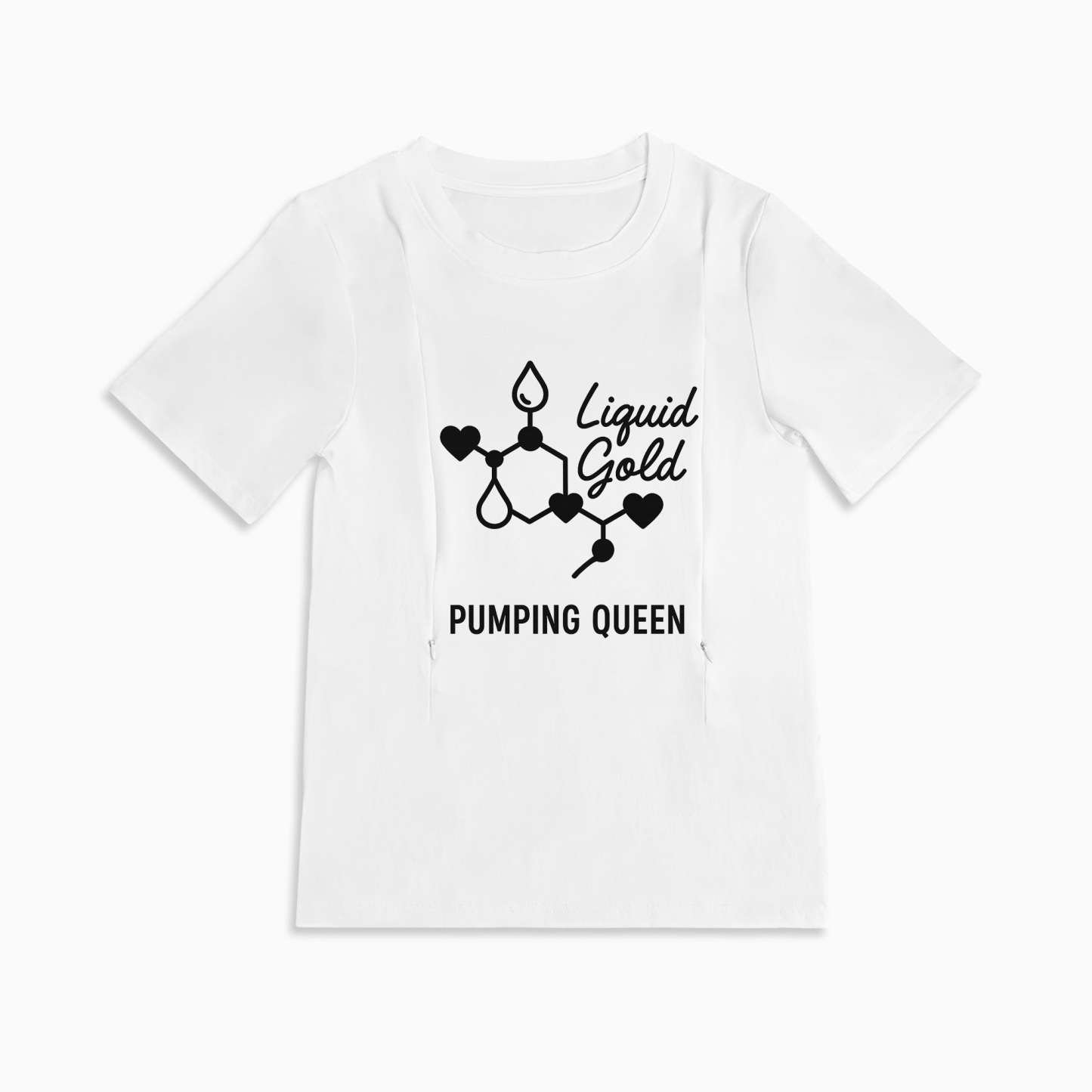 Funny Pumping Mom Shirt | Pumping Queen | Easy Zipper Access