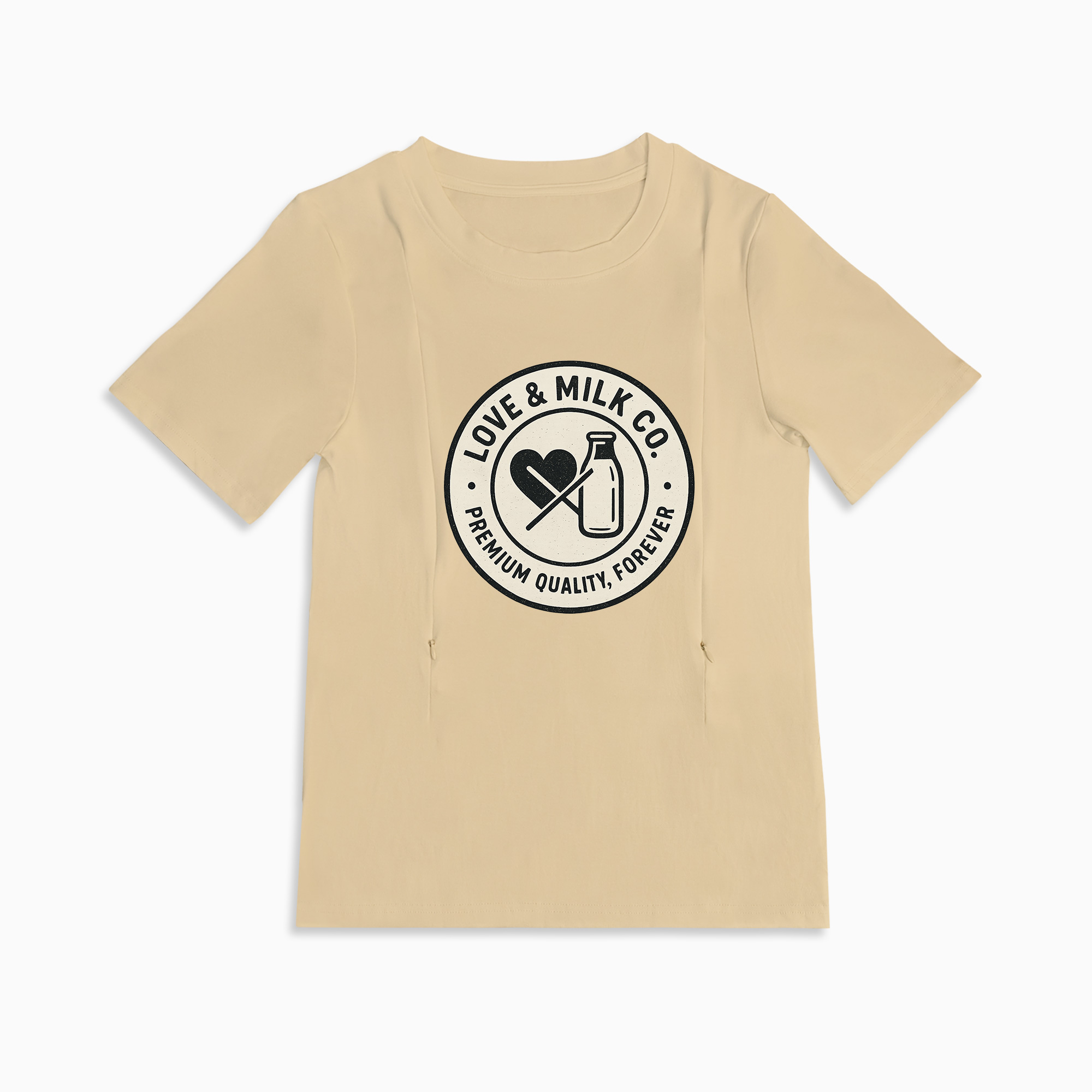 totkeeps Nursing T-Shirt | Love & Milk | For Breastfeeding Moms
