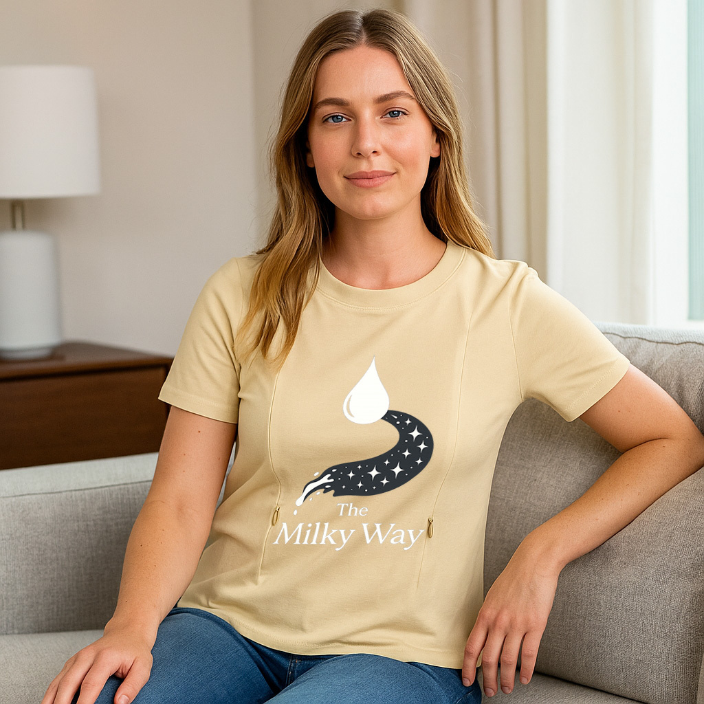 Easy Access Nursing Top | "The Milky Way" Slogan | 95%  | brand