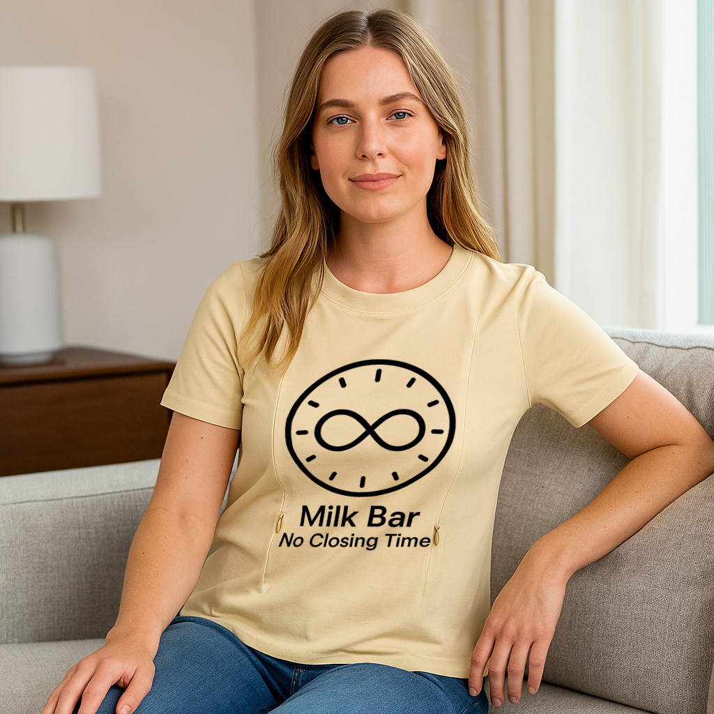 totkeeps Milk Bar Nursing Shirt | Easy Side Zipper | So | brand