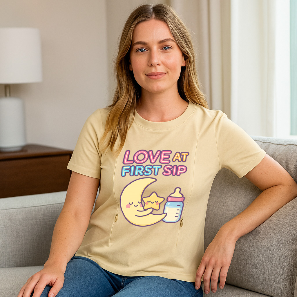 Totkeeps Nursing Shirt | Love at First Sip Graphic | Si | brand