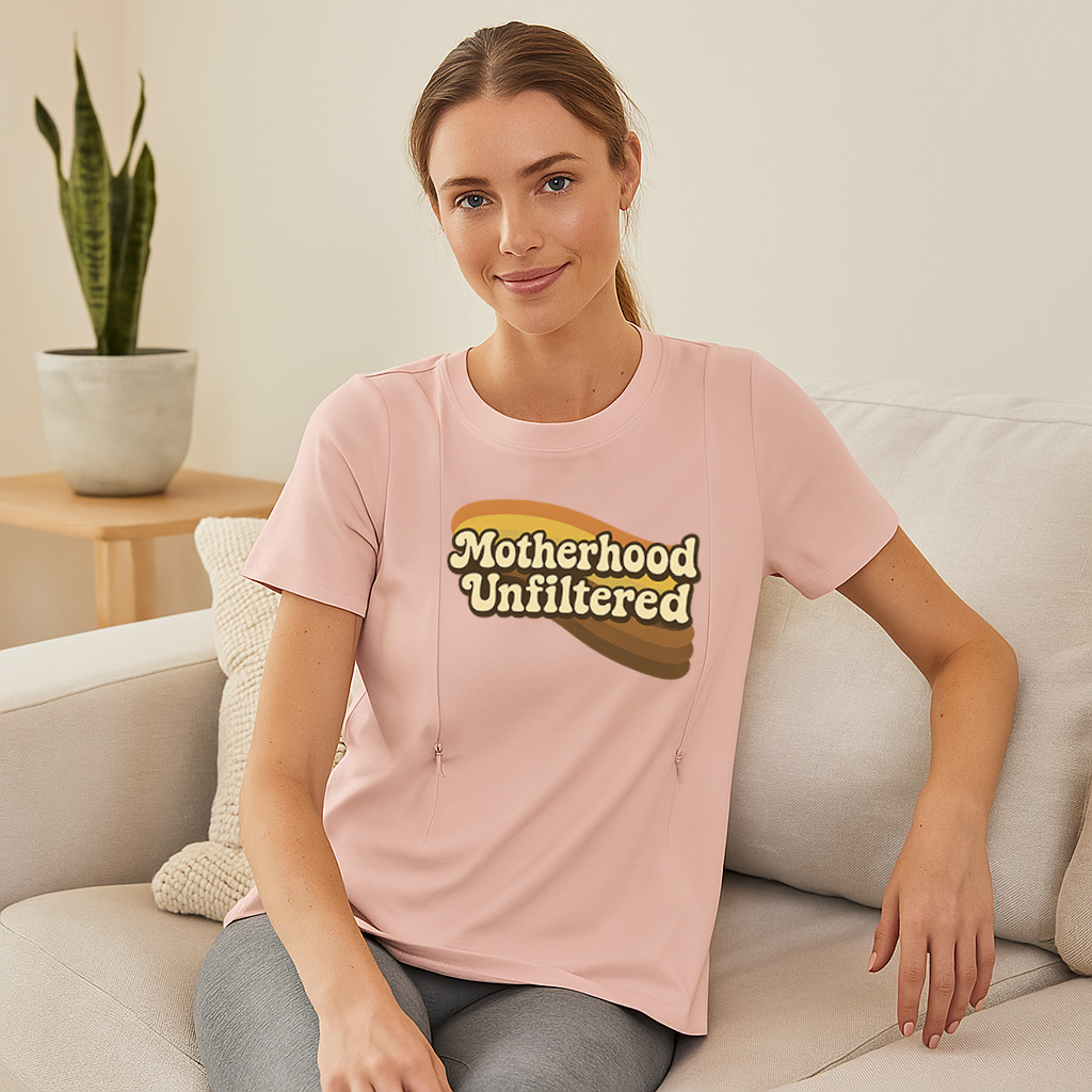 Breastfeeding T-Shirt with Zipper | Motherhood Unfilter | brand
