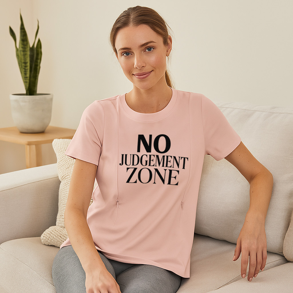 Easy Access Nursing Top | "No Judgement Zone" Graphic | | brand
