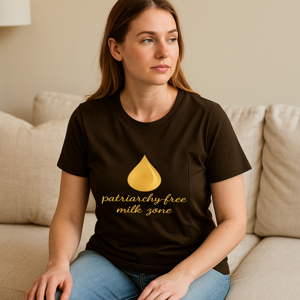 totkeeps Milk Zone Nursing Shirt | Easy Side Zipper | S | brand