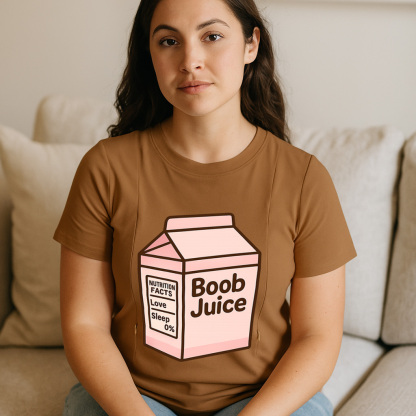 totkeeps Funny Nursing Shirt | Boob Juice Dispenser | E | brand