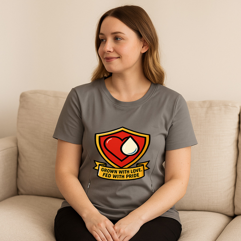 Totkeeps Nursing Tee | Grown with Love Fed with Pride | | brand