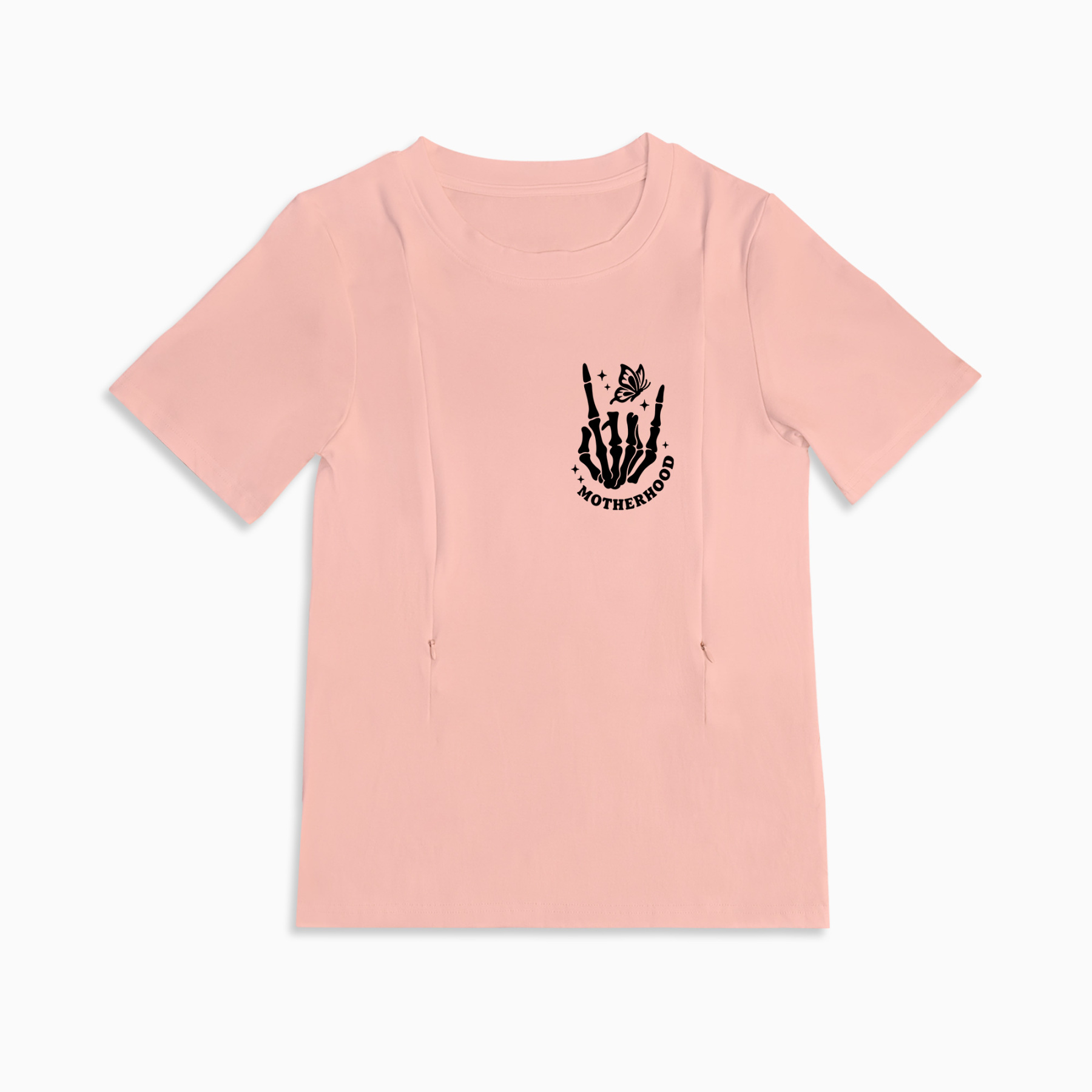 Mom Breastfeeding Nursing T-Shirt - Motherhood Sometimes I Rock It Sometimes It Rocks Me