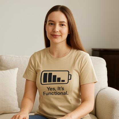 Totkeeps Mama Nursing Tee | "Yes They're Real" | Side Z | brand