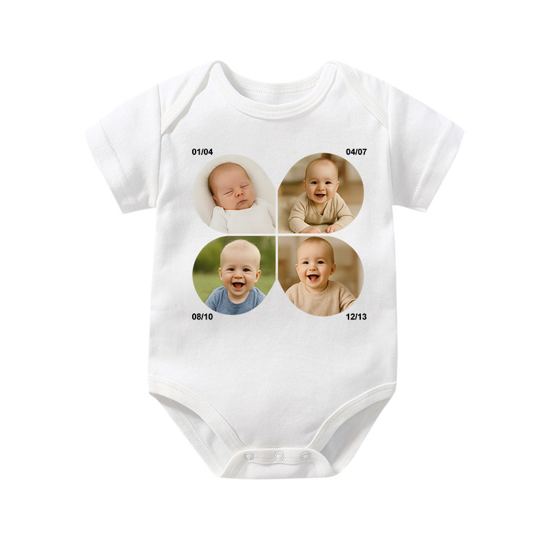 Baby Growth Journey, Custom Baby Rompers