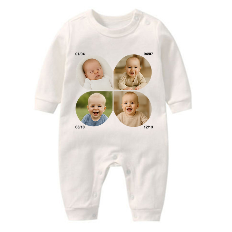 Baby Growth Journey, Custom Baby Rompers