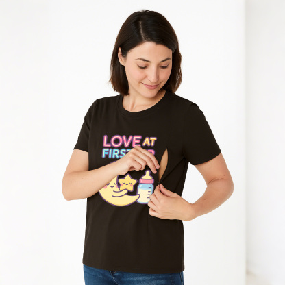 Totkeeps Nursing Shirt | Love at First Sip Graphic | Si | brand