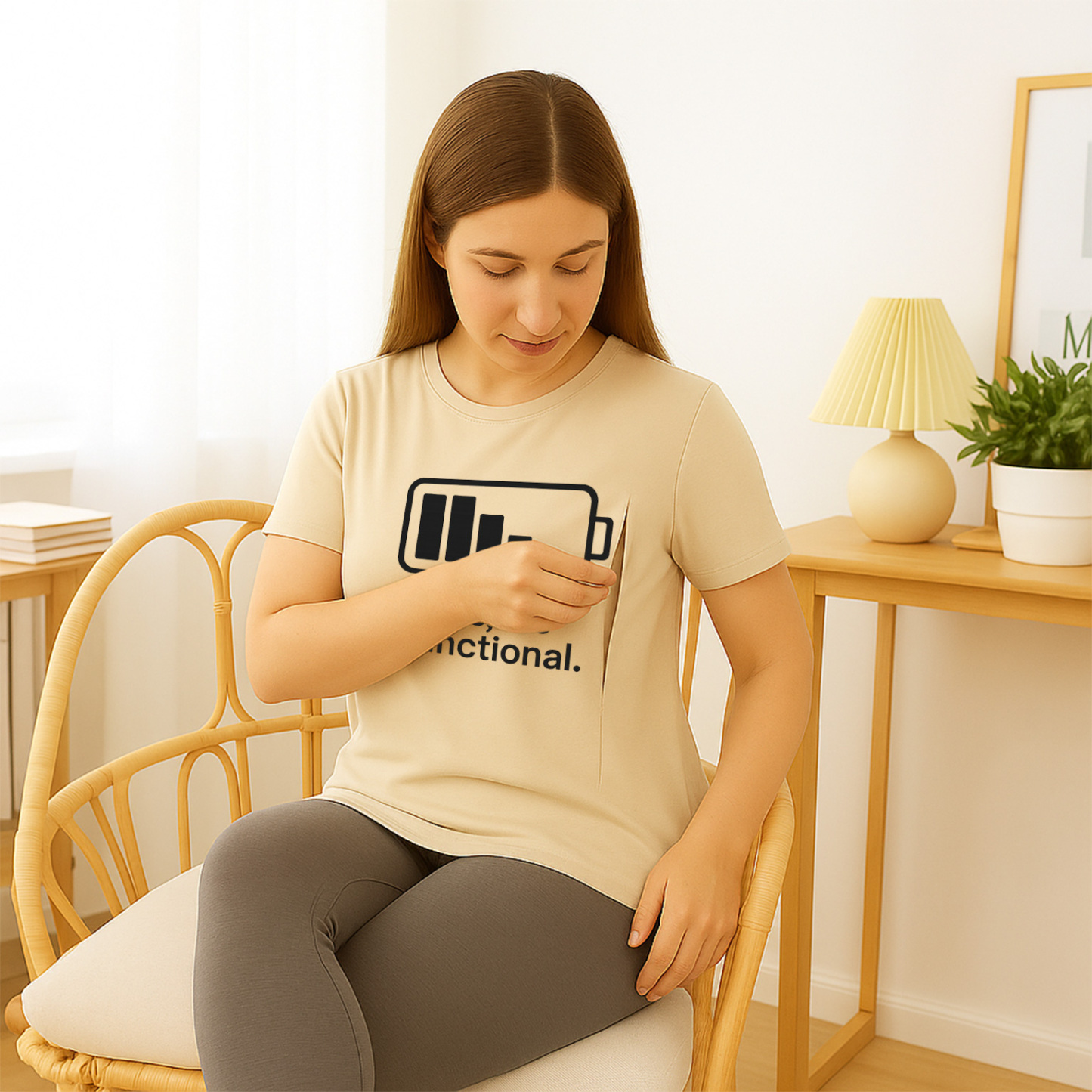 Totkeeps Mama Nursing Tee | "Yes They're Real" | Side Z | brand