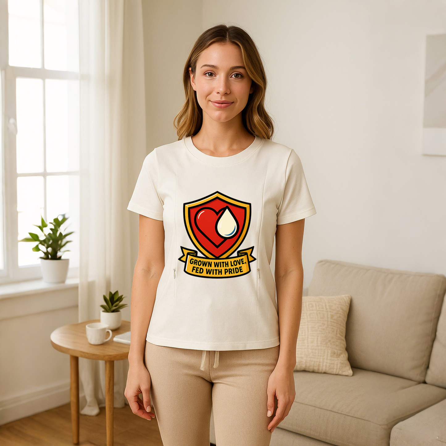 Totkeeps Nursing Tee | Grown with Love Fed with Pride | | brand