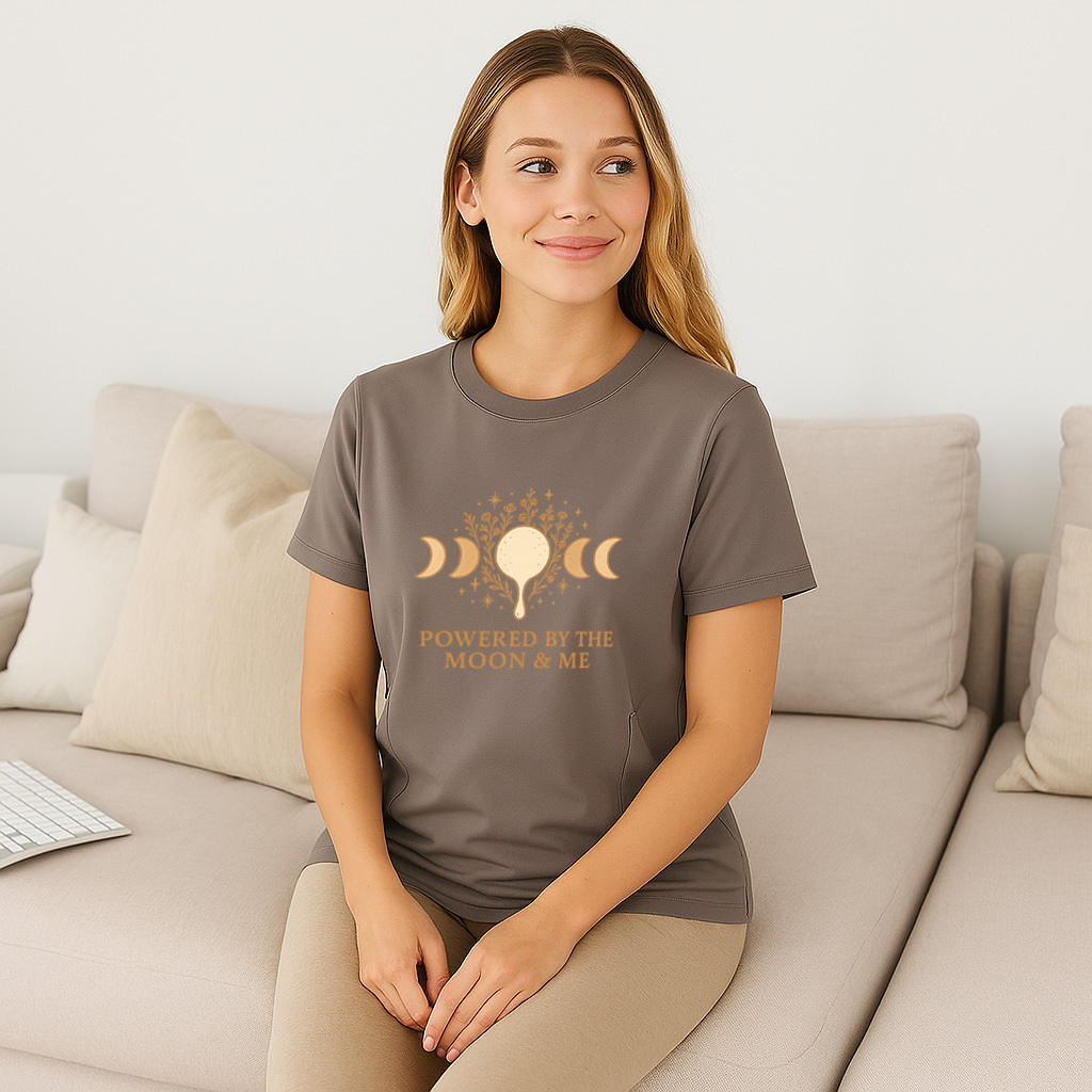 Side Zip Nursing T-Shirt | Totkeeps Superpower Slogan Top