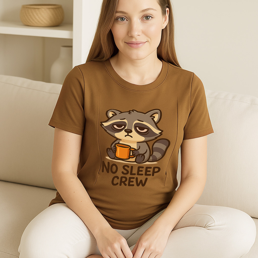 No Sleep Crew Breastfeeding Top | Discreet Side Zippers | brand