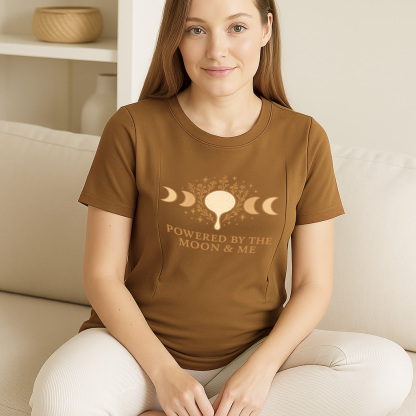 Side Zip Nursing T-Shirt | Totkeeps Superpower Slogan Top