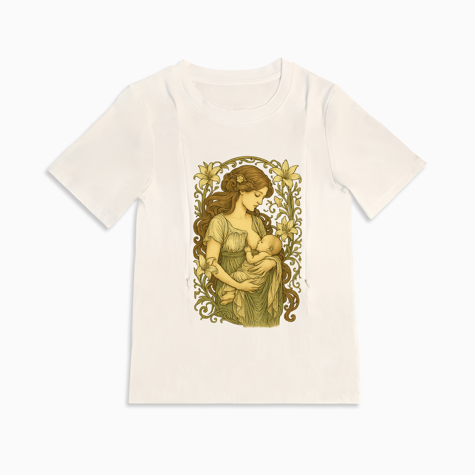 nursing shirts beige