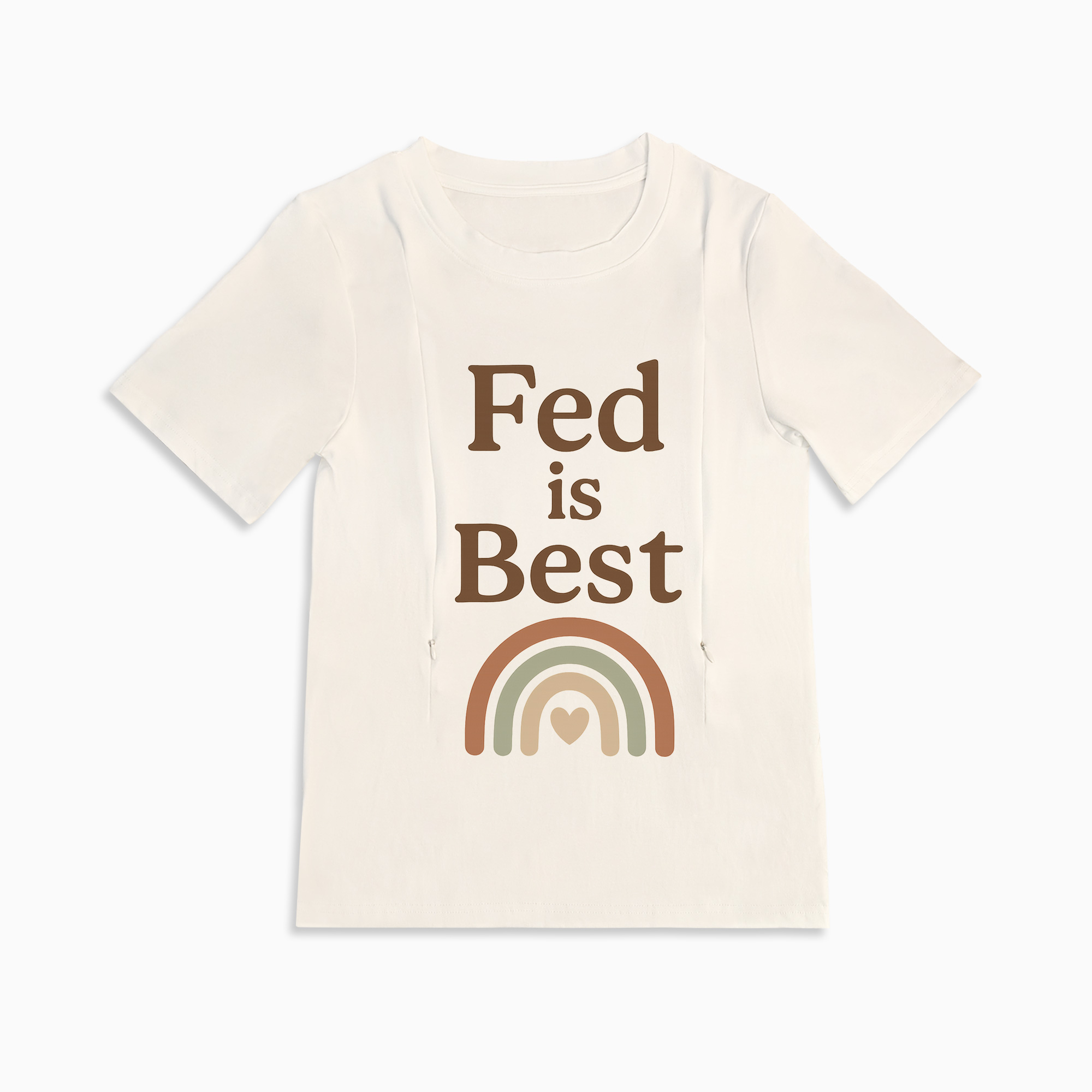 Fed Is Best Breastfeeding Top | Discreet Side Zip Nursing Access
