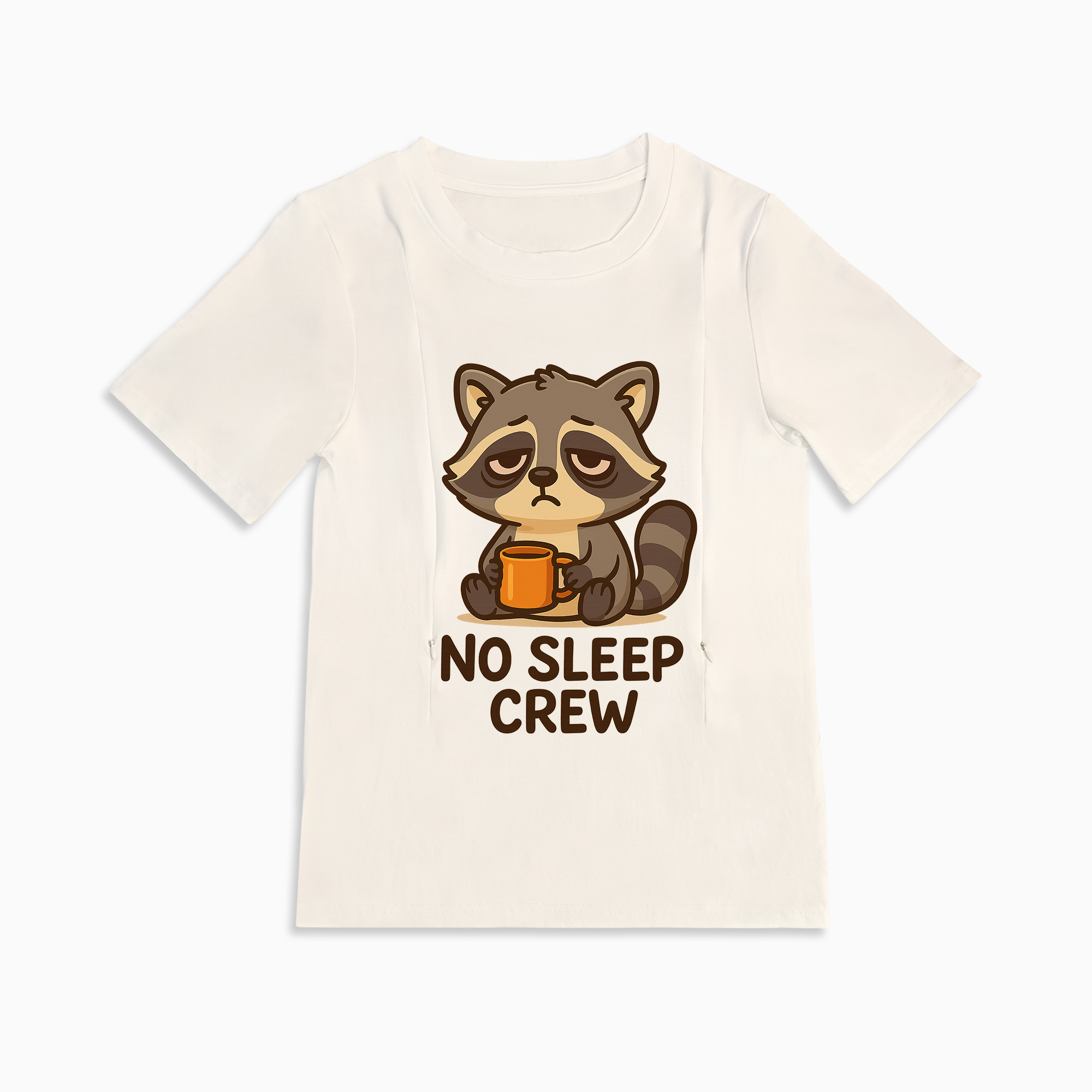 No Sleep Crew Breastfeeding Top | Discreet Side Zippers for Nursing