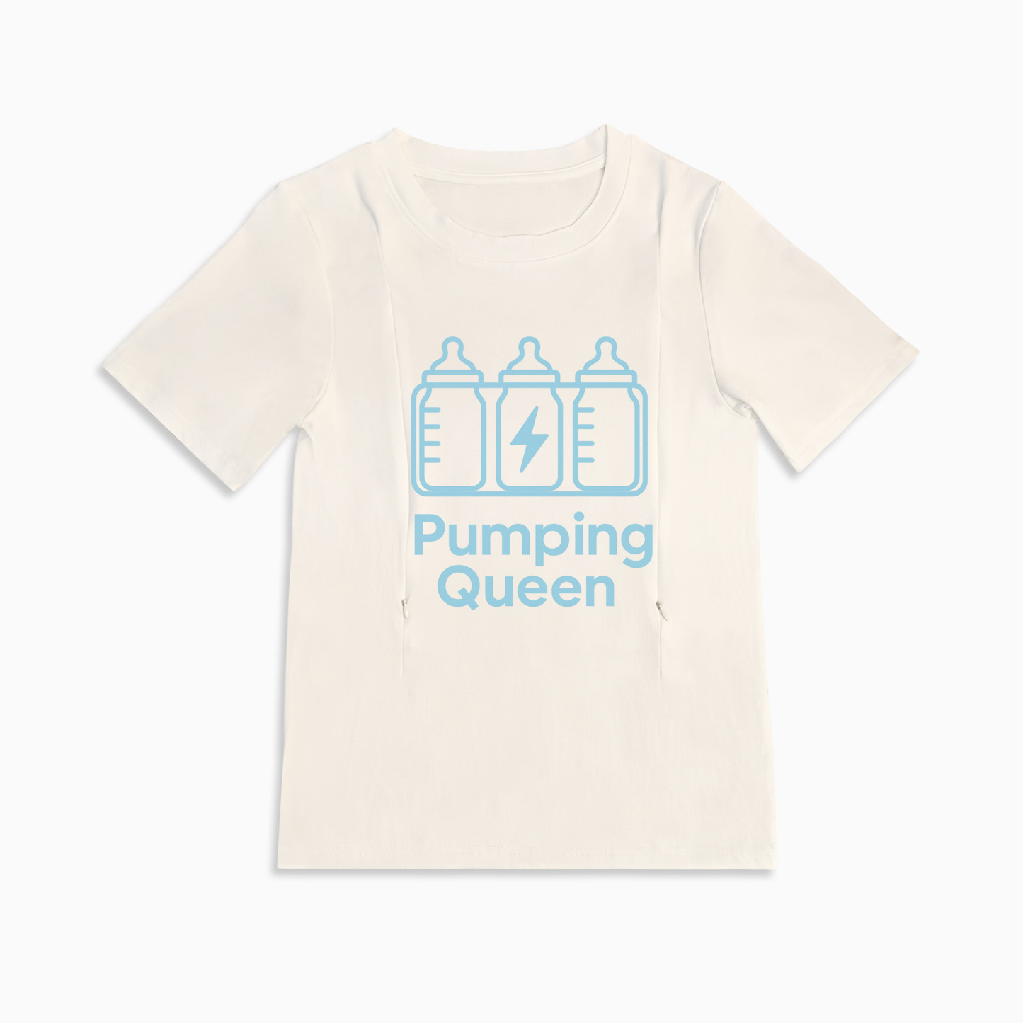 Pumping Queen Breastfeeding Top | Discreet Side Zippers | brand