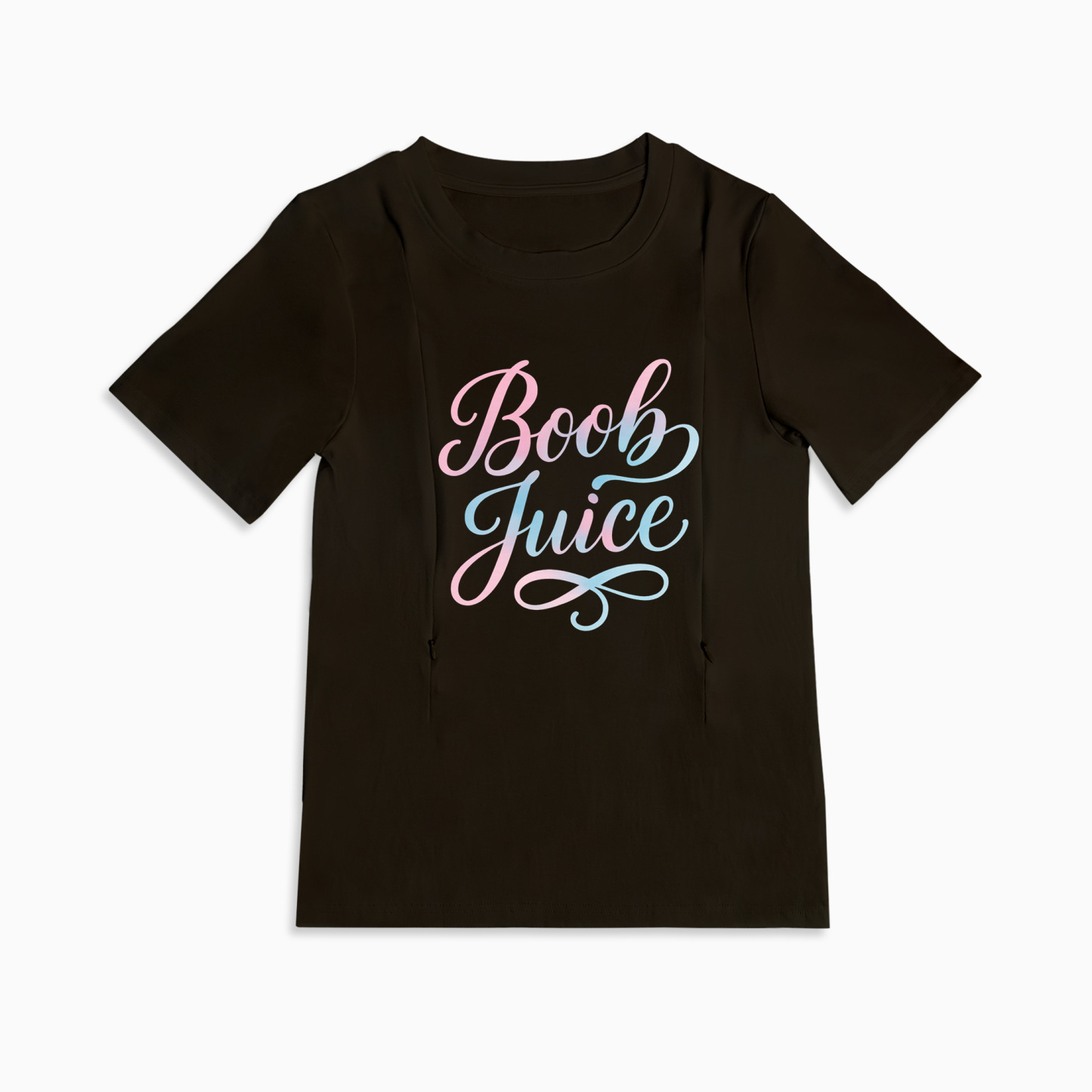 Totkeeps Boob Juice Breastfeeding Top | Easy Side Zipper Access for Moms