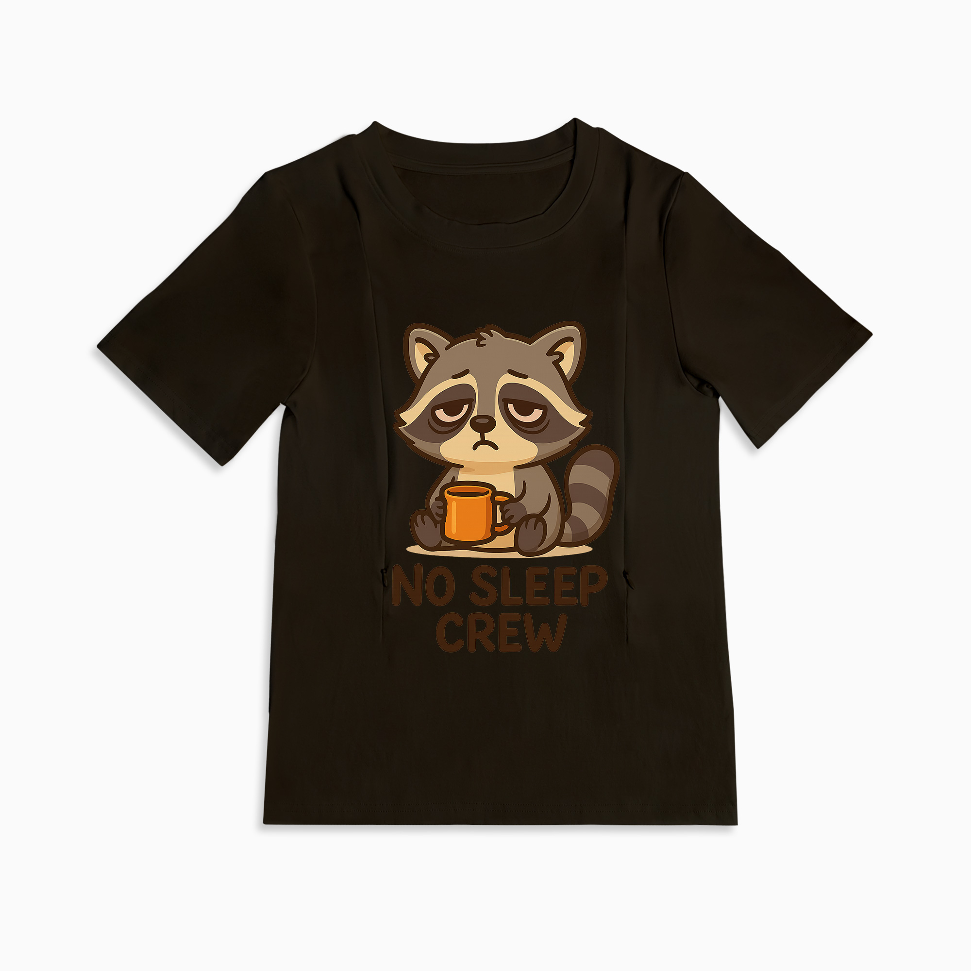 No Sleep Crew Breastfeeding Top | Discreet Side Zippers for Nursing