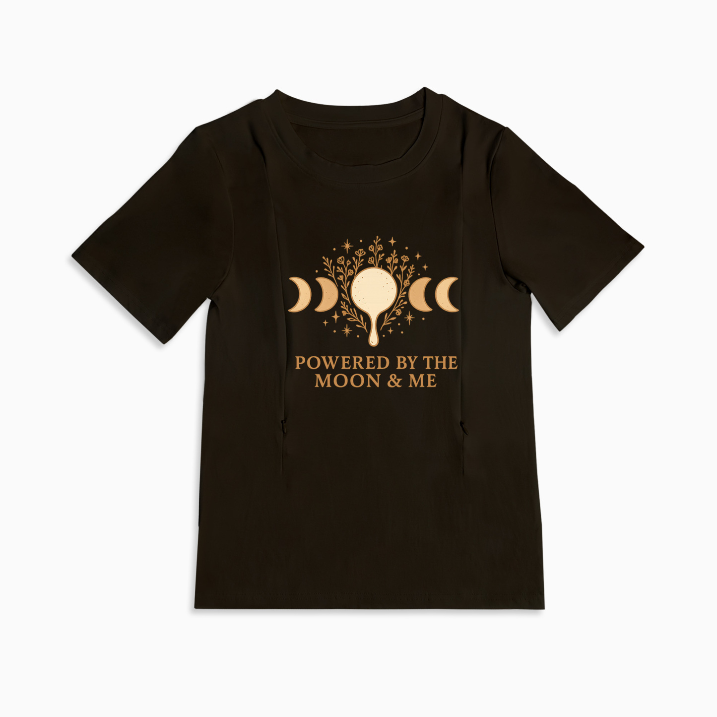 Side Zip Nursing T-Shirt | Totkeeps Superpower Slogan Top