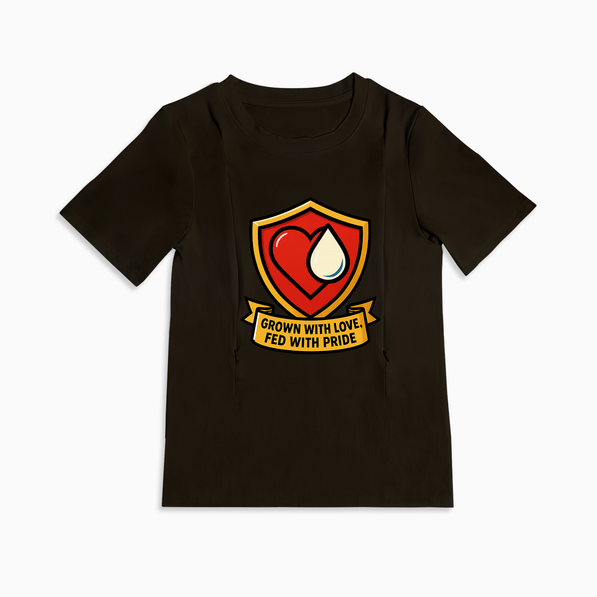 Totkeeps Nursing Tee | Grown with Love Fed with Pride | Easy Access