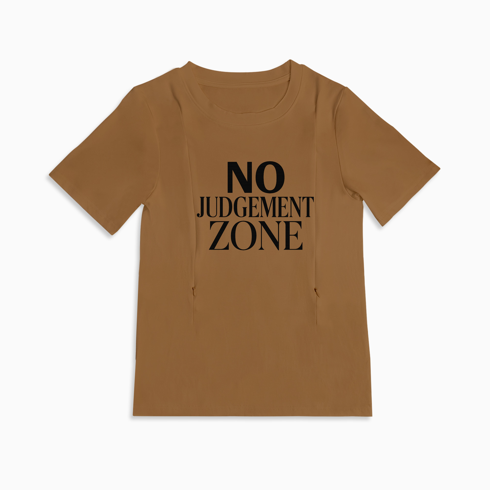 Easy Access Nursing Top | "No Judgement Zone" Graphic | 95% Cotton