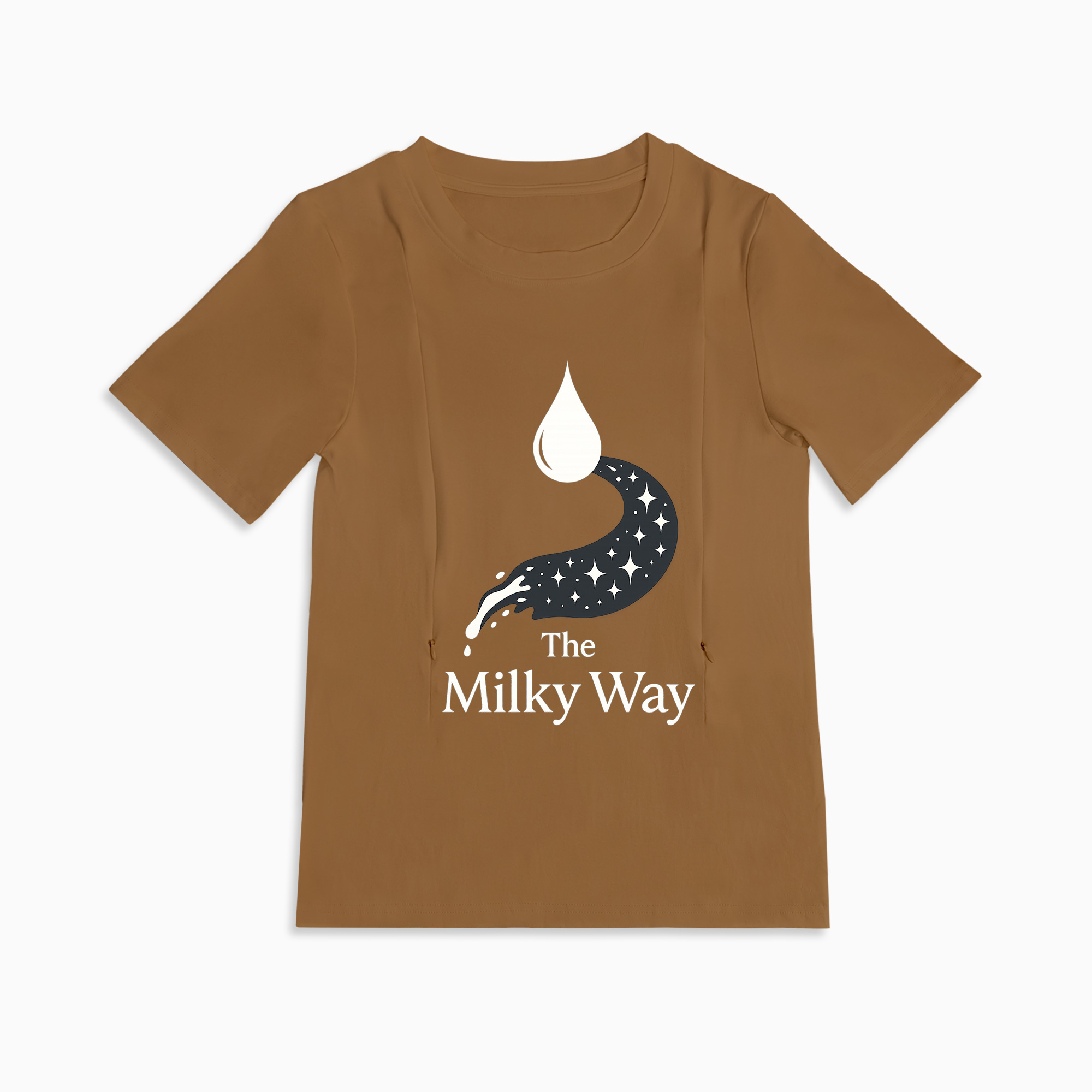 Easy Access Nursing Top | "The Milky Way" Slogan | 95% Cotton