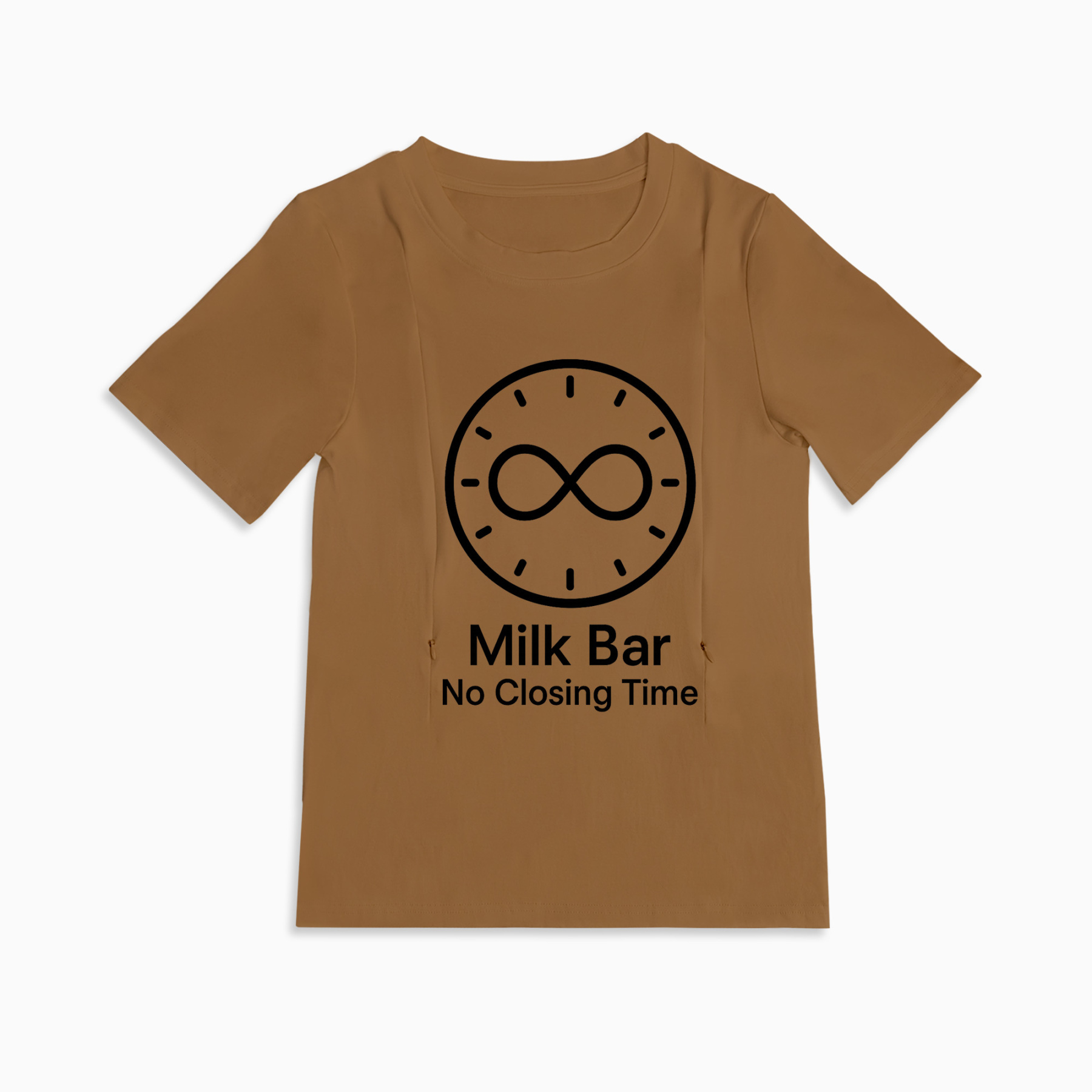 totkeeps Milk Bar Nursing Shirt | Easy Side Zipper | Soft Cotton