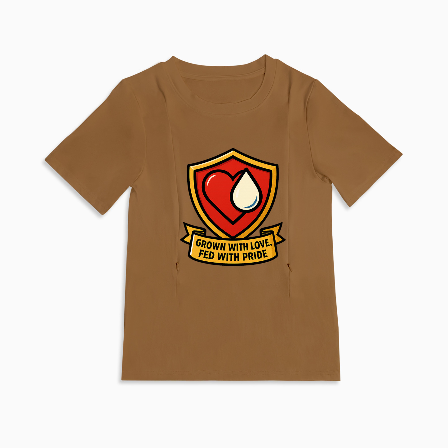 Totkeeps Nursing Tee | Grown with Love Fed with Pride | Easy Access