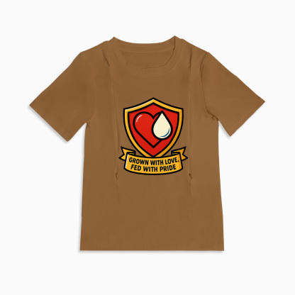 Totkeeps Nursing Tee | Grown with Love Fed with Pride | Easy Access