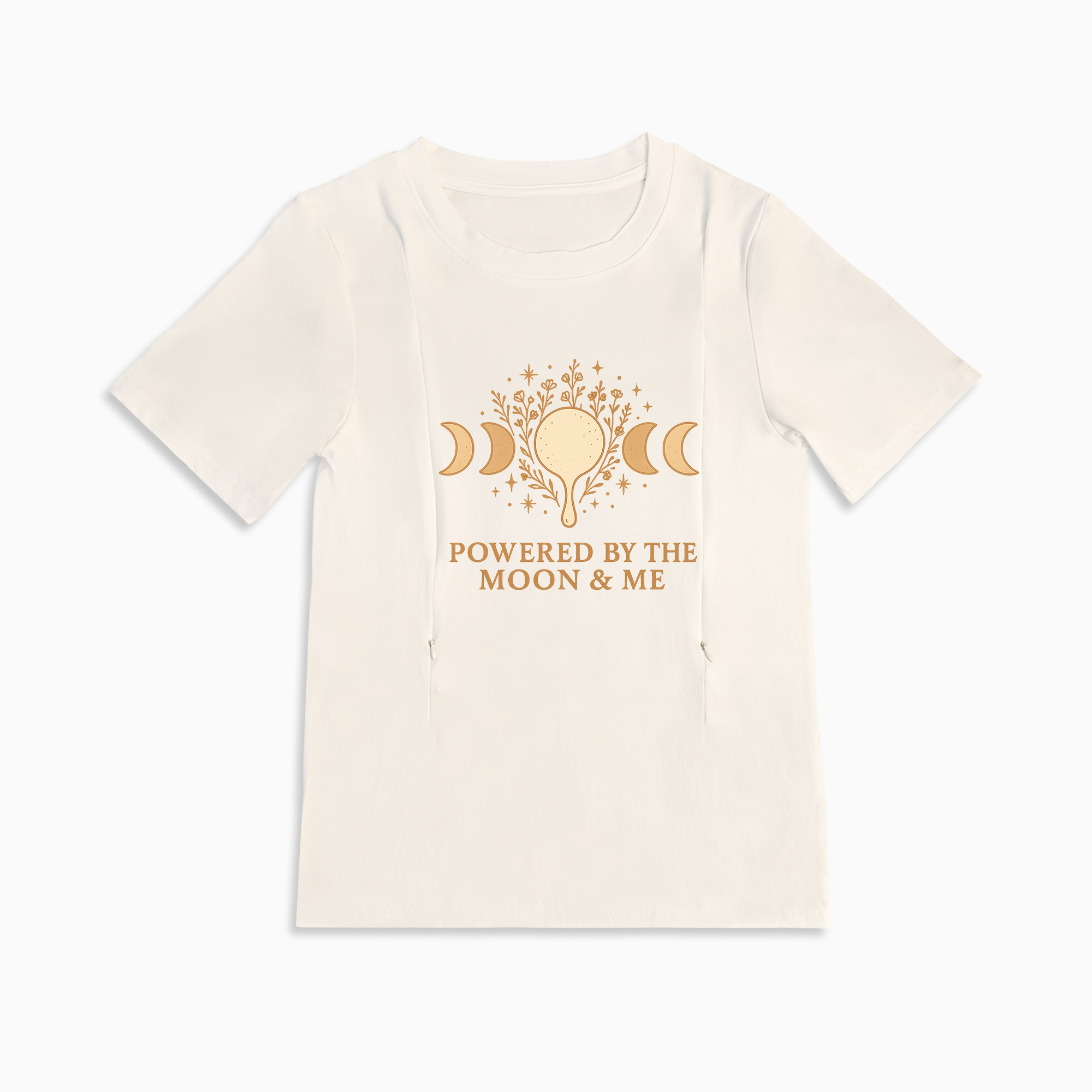Side Zip Nursing T-Shirt | Totkeeps Superpower Slogan Top