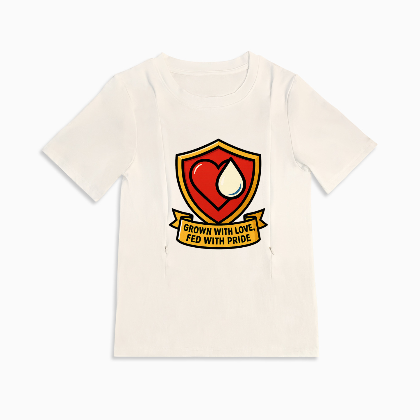 Totkeeps Nursing Tee | Grown with Love Fed with Pride | Easy Access