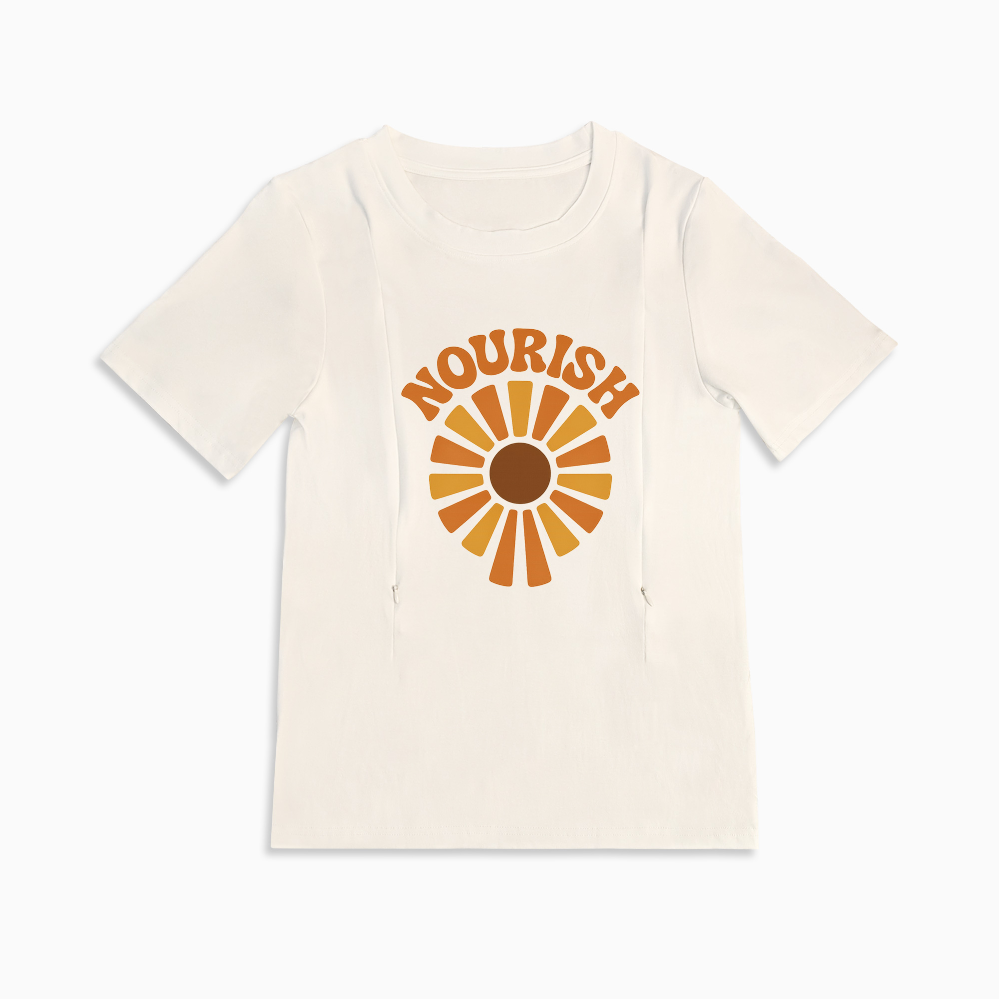 Nourish Graphic Tee for Nursing Moms | Discreet Zipper Access