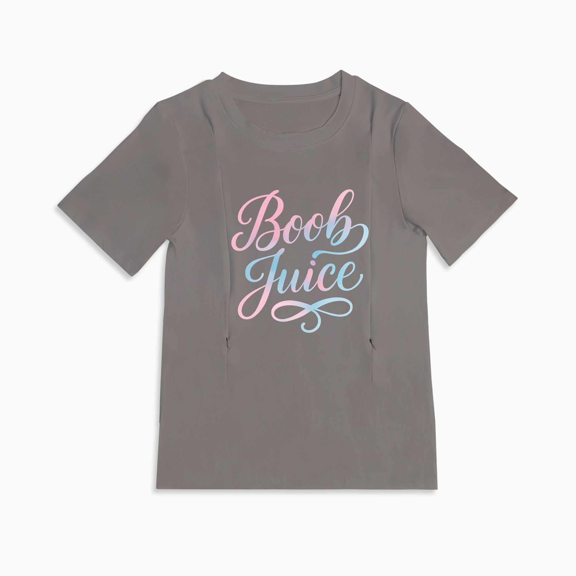 Totkeeps Boob Juice Breastfeeding Top | Easy Side Zipper Access for Moms