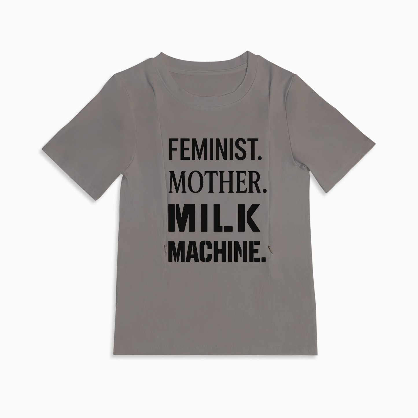 Empowering Nursing T-Shirt | Feminist Milk Machine Graphic | 95% Cotton