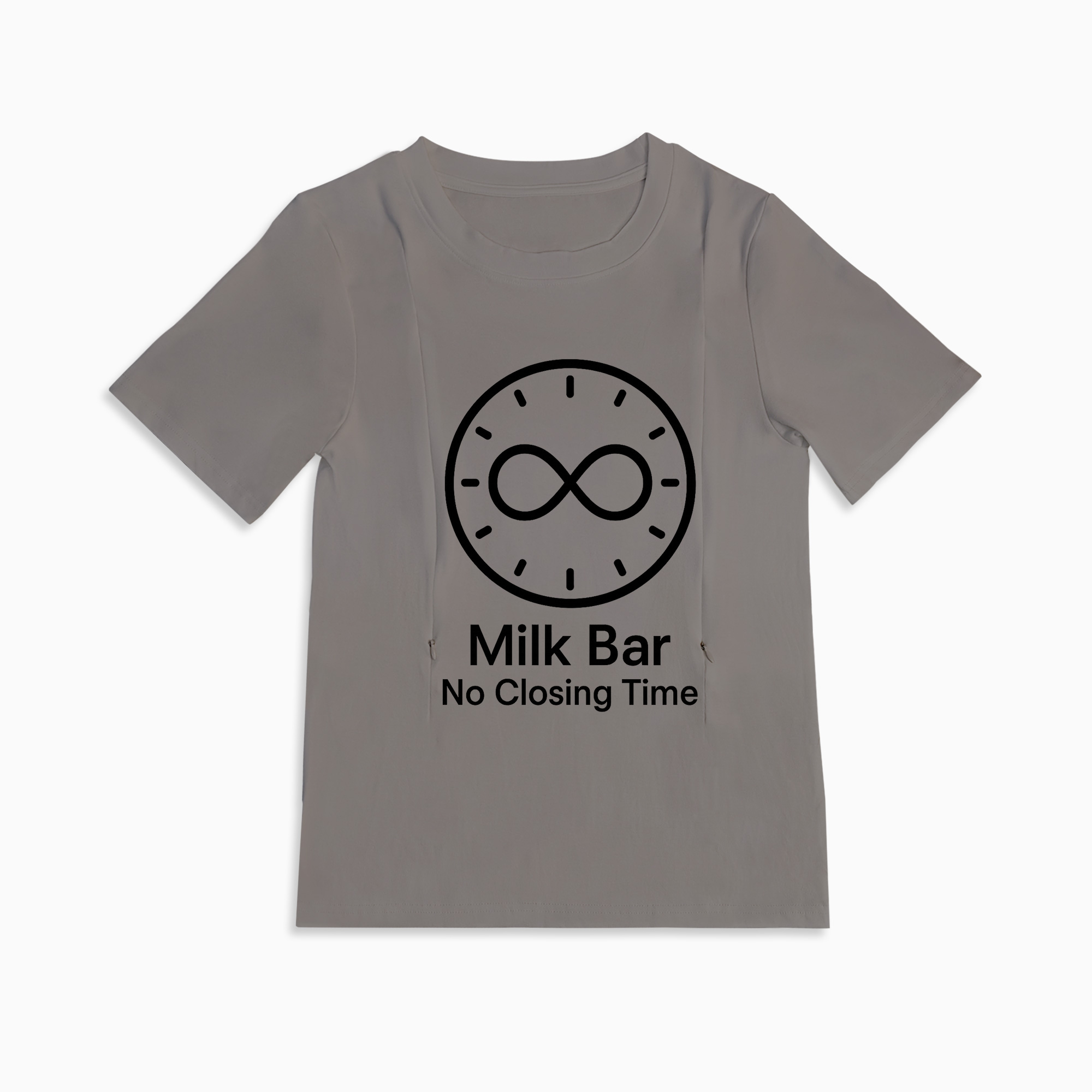 totkeeps Milk Bar Nursing Shirt | Easy Side Zipper | Soft Cotton